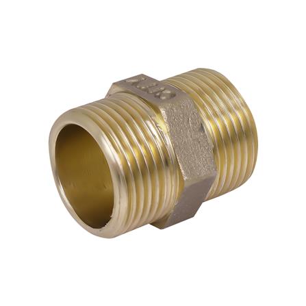 นิปเปิ้ลทองเหลืองเกลียวประปา CITY 3/4 นิ้ว