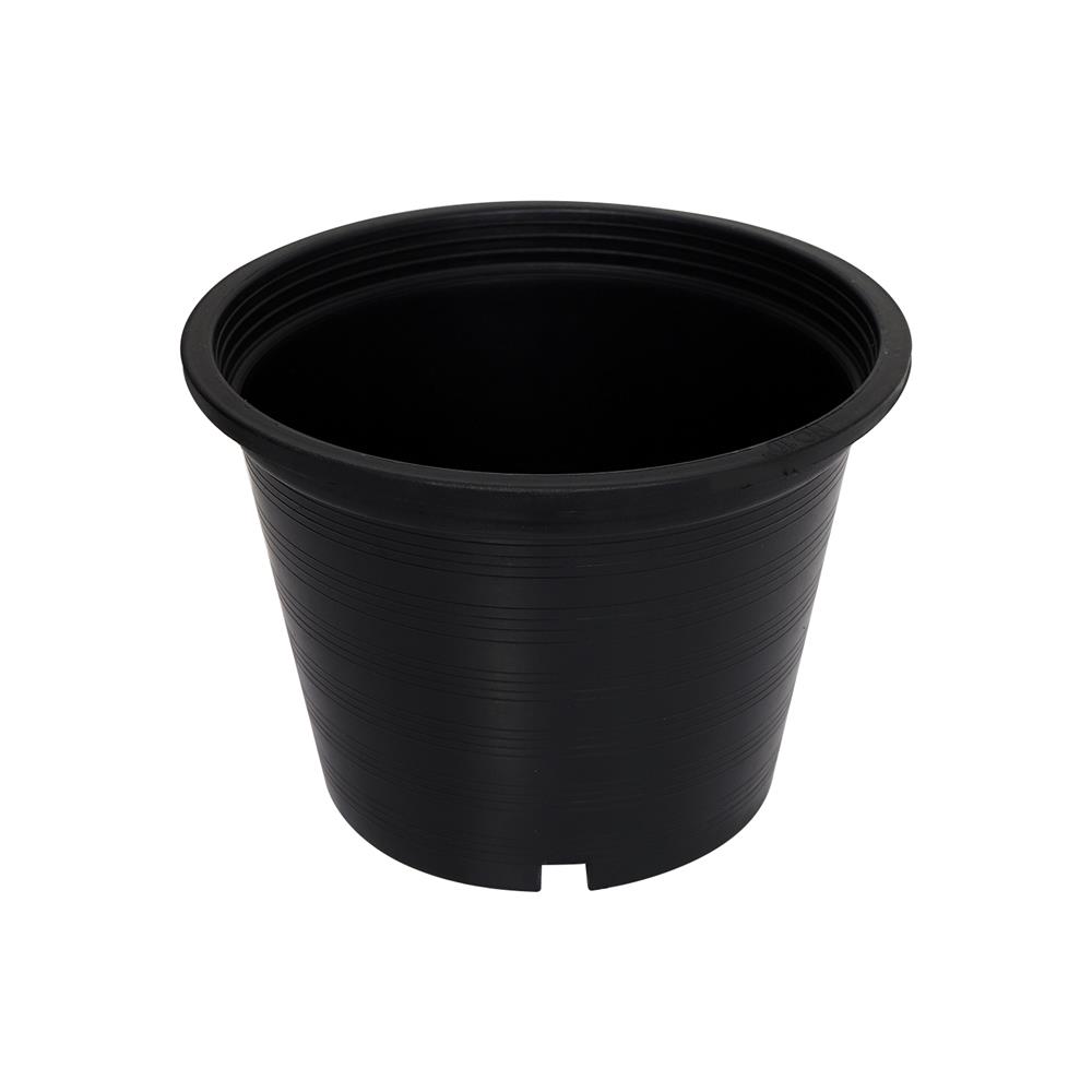กระถางพลาสติกปากกลม PNP 10 นิ้ว สีดำ แพ็ก 20 ชิ้น