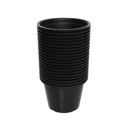 กระถางพลาสติกปากกลม PNP 10 นิ้ว สีดำ แพ็ก 20 ชิ้น_2