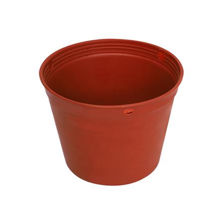 กระถางพลาสติกปากกลม PNP 4 นิ้ว สีอิฐ