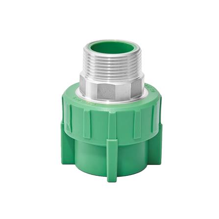 ข้อต่อตรงเกลียวนอก PP-R SCG 1 นิ้ว สีเขียว_1