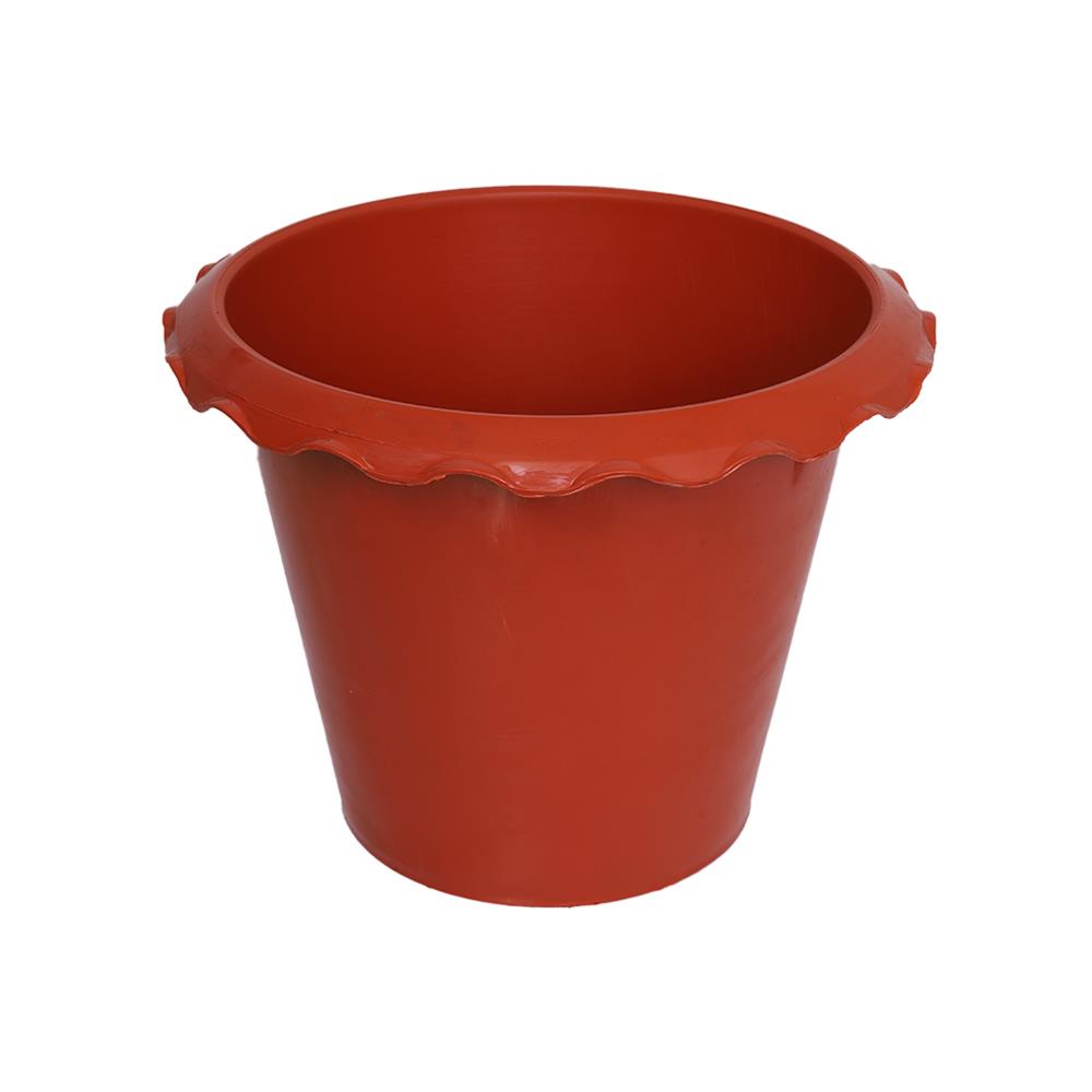 กระถางบัวปากจีบ PNP 12 นิ้ว สีอิฐ