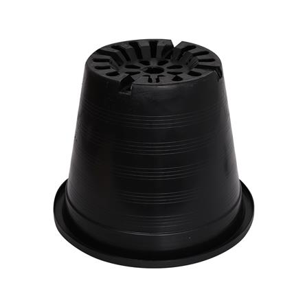 กระถางพลาสติกปากกลม PNP 12 นิ้ว สีดำ_1