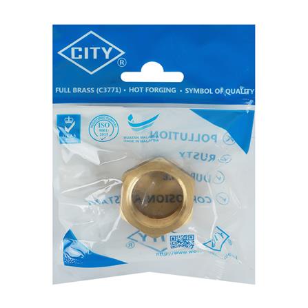 ข้อต่อเกลียวใน-นอก CITY 1x3/4 นิ้ว สีทอง_2