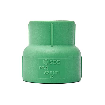ข้อต่อตรงลด PP-R SCG 3/4X1/2 นิ้ว สีเขียว_2