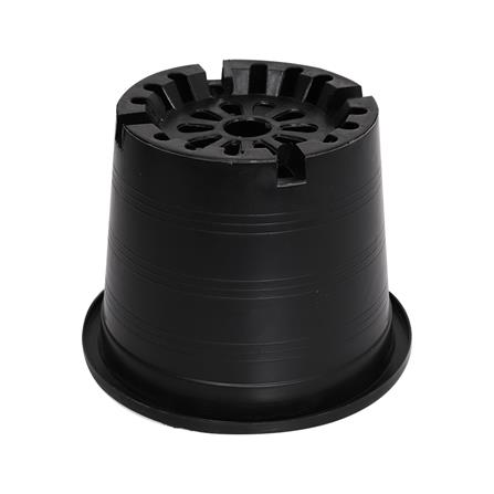 กระถางพลาสติกปากกลม PNP 6 นิ้ว สีดำ แพ็ก 50 ชิ้น_1