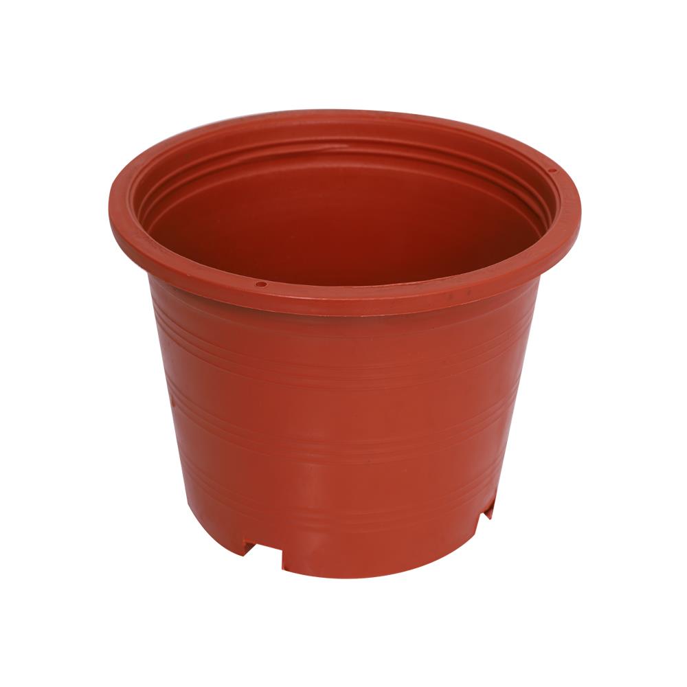 กระถางพลาสติกปากกลม PNP 6 นิ้ว สีอิฐ