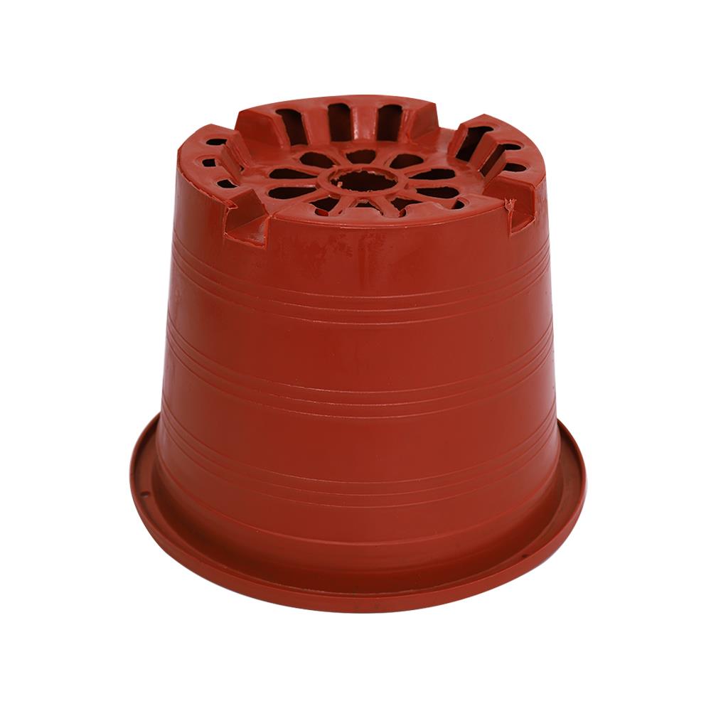 กระถางพลาสติกปากกลม PNP 6 นิ้ว สีอิฐ