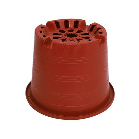 กระถางพลาสติกปากกลม PNP 6 นิ้ว สีอิฐ_1