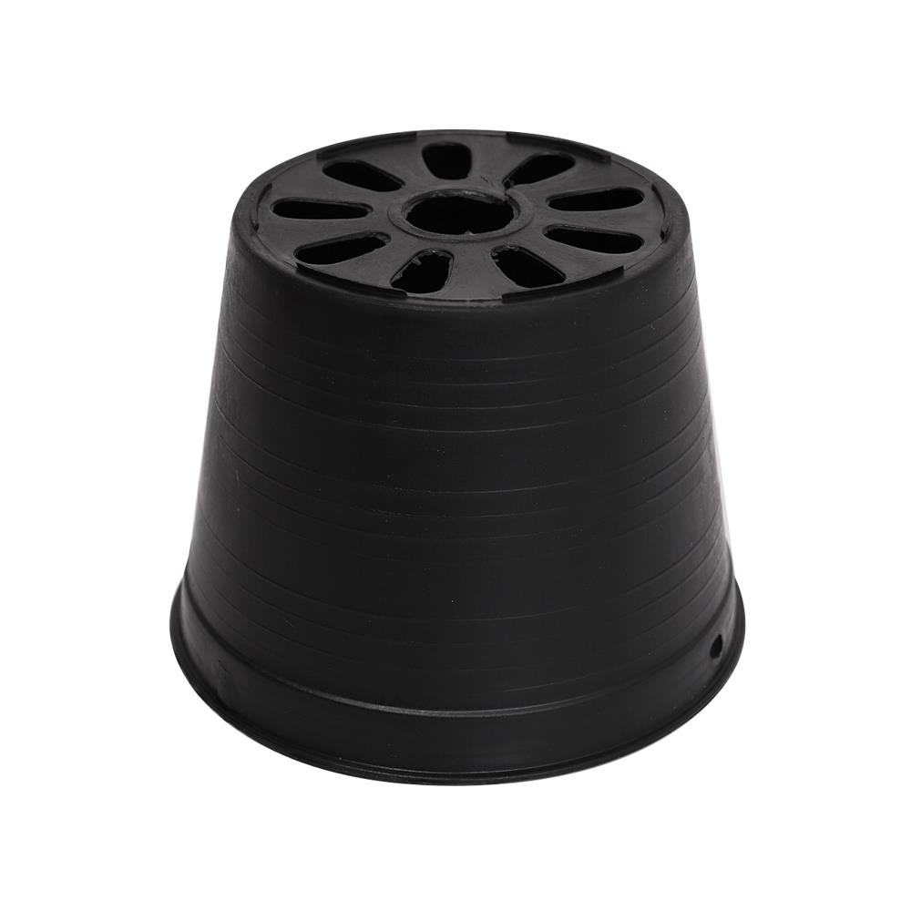 กระถางพลาสติกปากกลม PNP 4 นิ้ว สีดำ