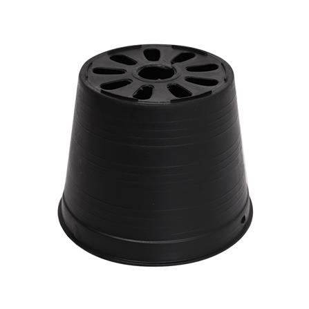 กระถางพลาสติกปากกลม PNP 4 นิ้ว สีดำ_1