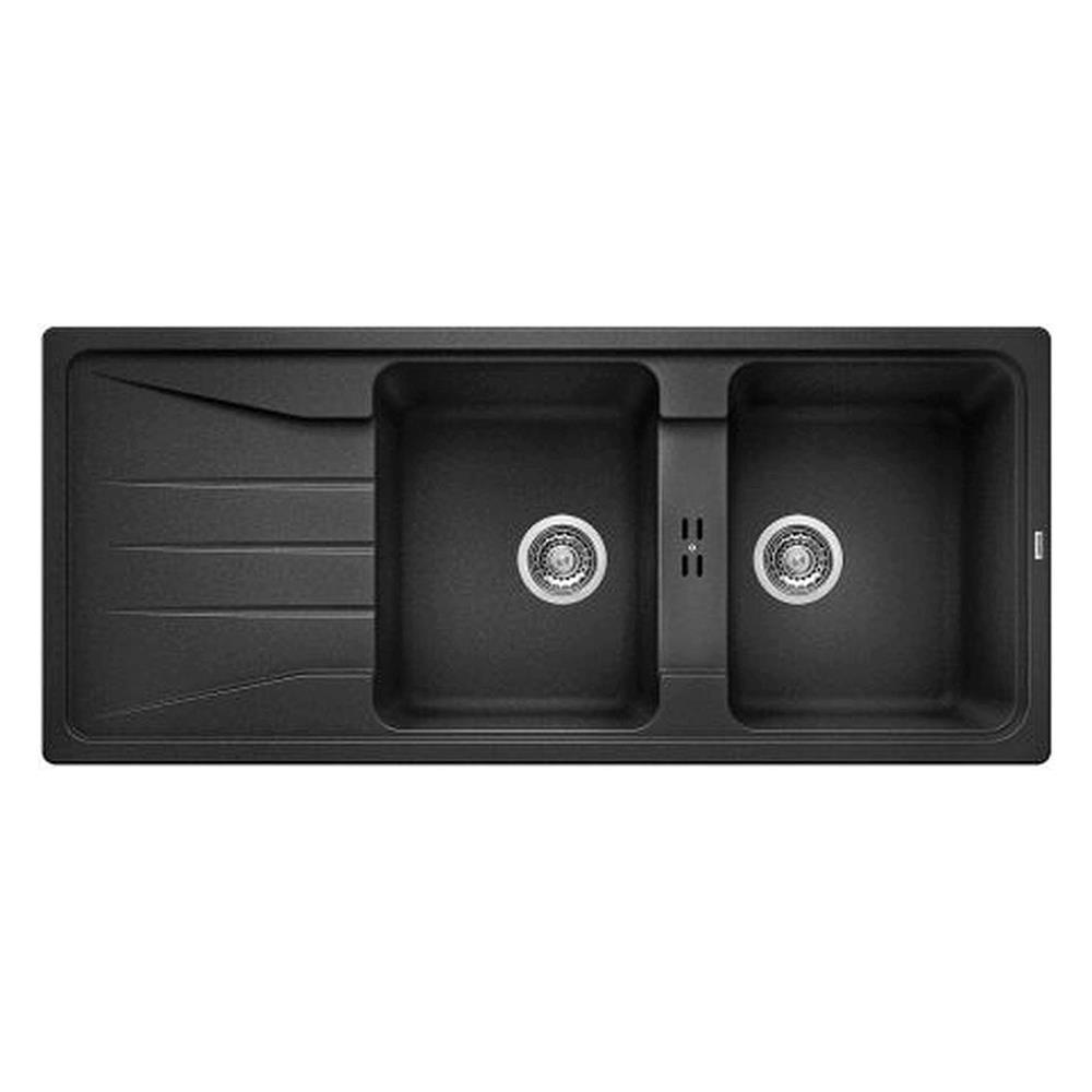 ซิงค์ฝัง 2หลุม 1ที่พัก BLANCO SONA 8S 495.39.524 แกรนิต สีถ่าน