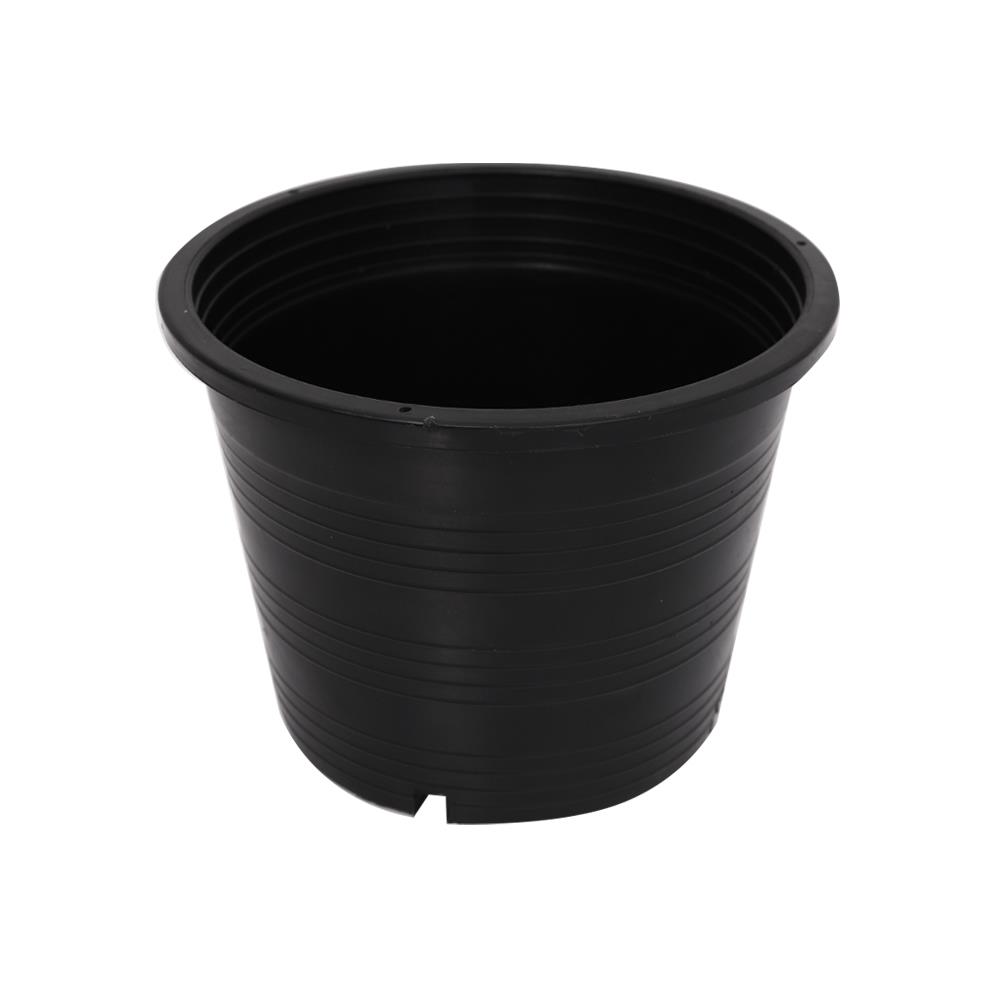 กระถางพลาสติกปากกลม PNP 5.5 นิ้ว สีดำ