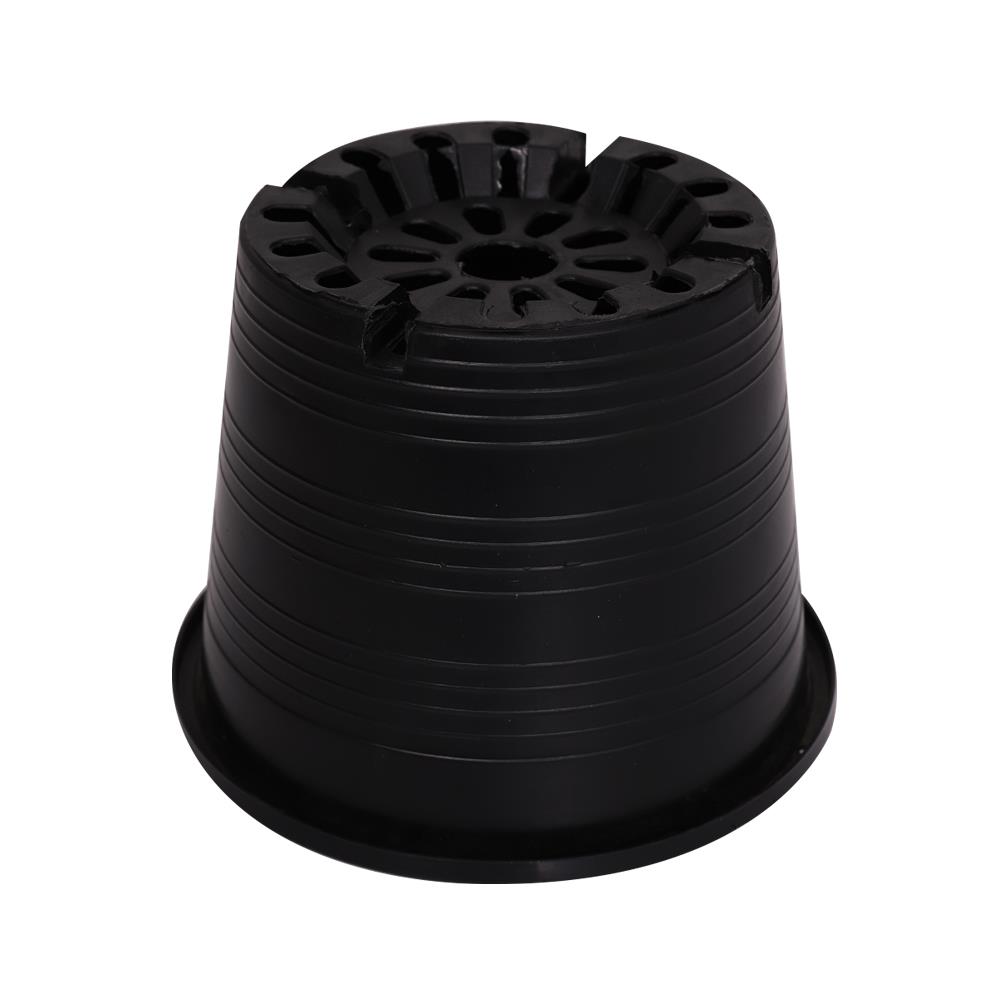 กระถางพลาสติกปากกลม PNP 5.5 นิ้ว สีดำ