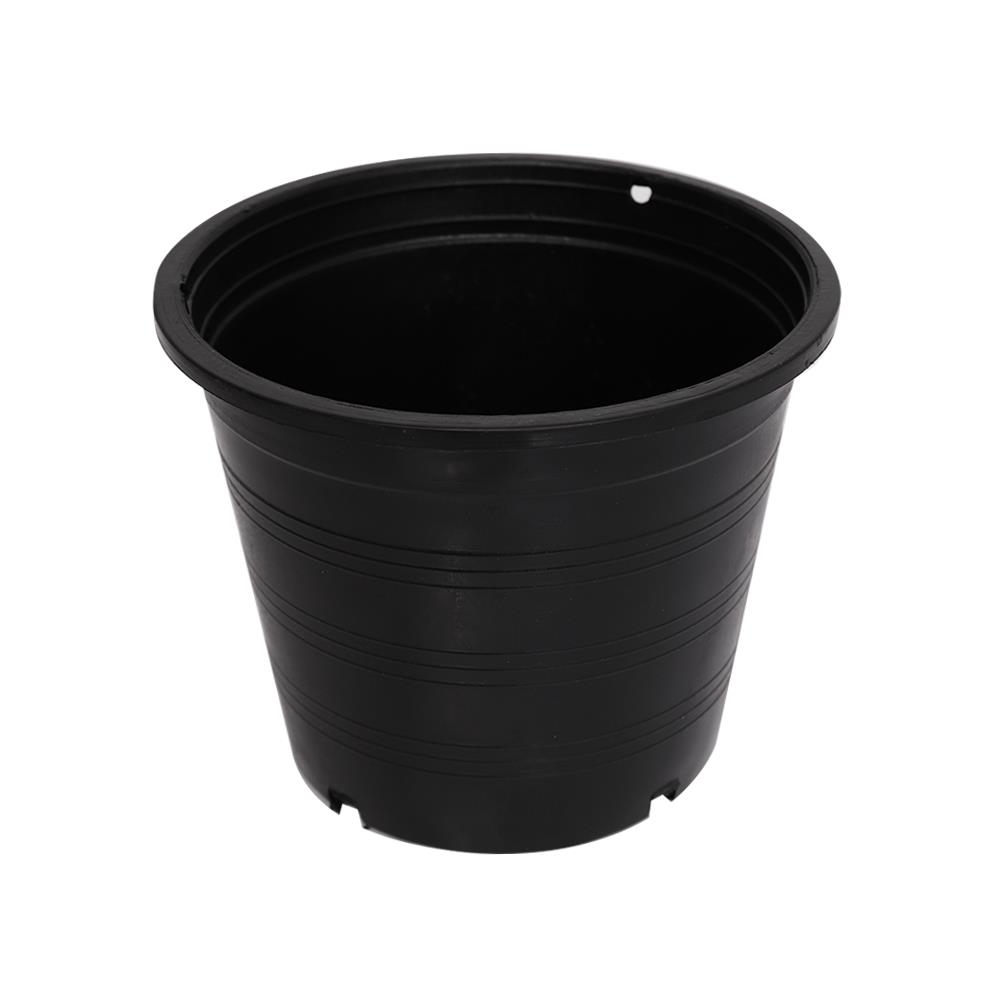 กระถางพลาสติกปากกลม PNP 5 นิ้ว สีดำ