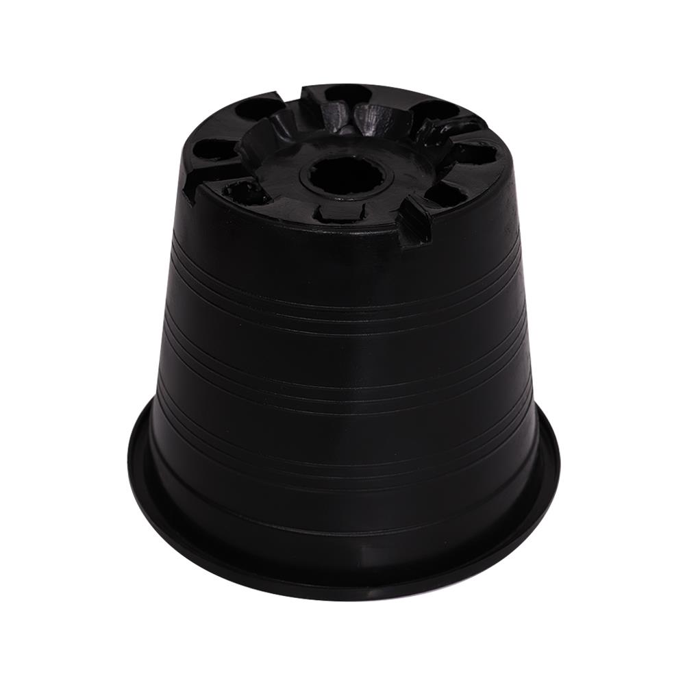 กระถางพลาสติกปากกลม PNP 5 นิ้ว สีดำ