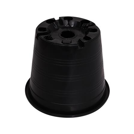 กระถางพลาสติกปากกลม PNP 5 นิ้ว สีดำ_1