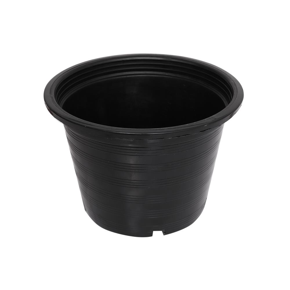 กระถางพลาสติกปากกลม PNP 10 นิ้ว สีดำ