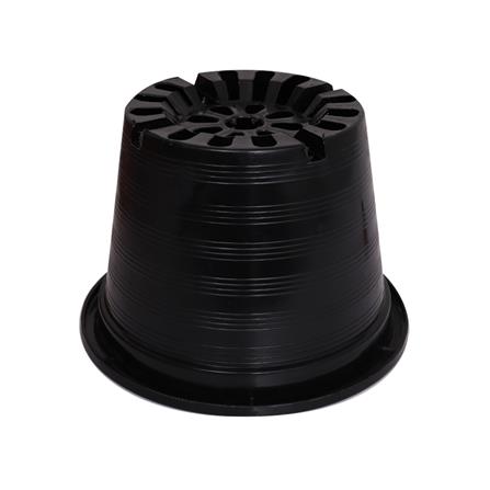 กระถางพลาสติกปากกลม PNP 10 นิ้ว สีดำ_1