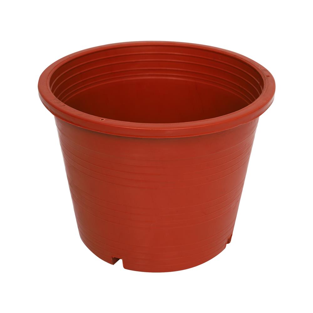 กระถางพลาสติกปากกลม PNP 5.5 นิ้ว สีอิฐ