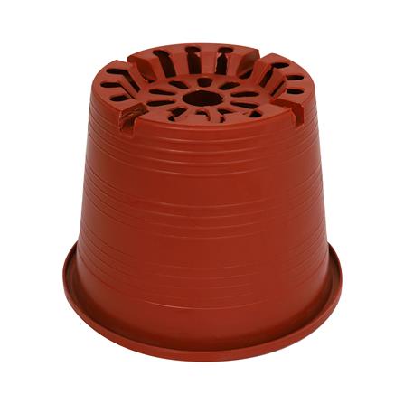 กระถางพลาสติกปากกลม PNP 5.5 นิ้ว สีอิฐ_1