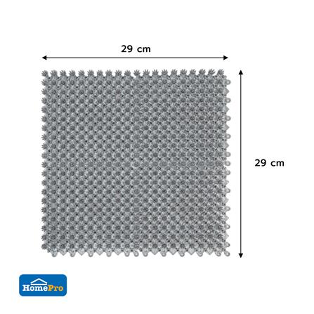 พรมเช็ดเท้าดักฝุ่น HOME LIVING STYLE JOINT 29X29 ซม. สีเทา_5