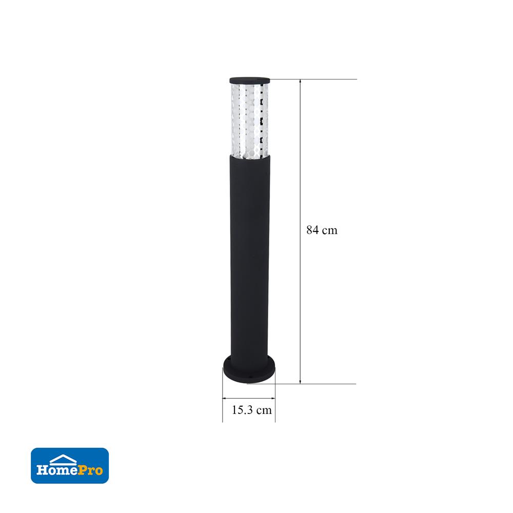 ไฟทางเดิน CARINI BO-F5302AL อะลูมิเนียม/แก้ว MODERN สีดำ