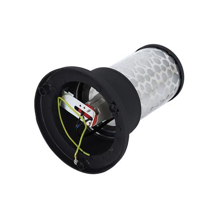 ไฟหัวเสา CARINI BO-F5302AS อะลูมิเนียม/แก้ว MODERN สีดำ_1