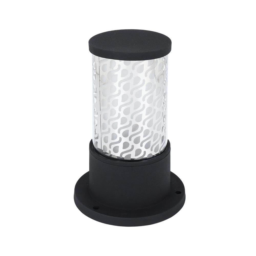 ไฟหัวเสา CARINI BO-F5302CS อะลูมิเนียม/แก้ว MODERN สีดำ