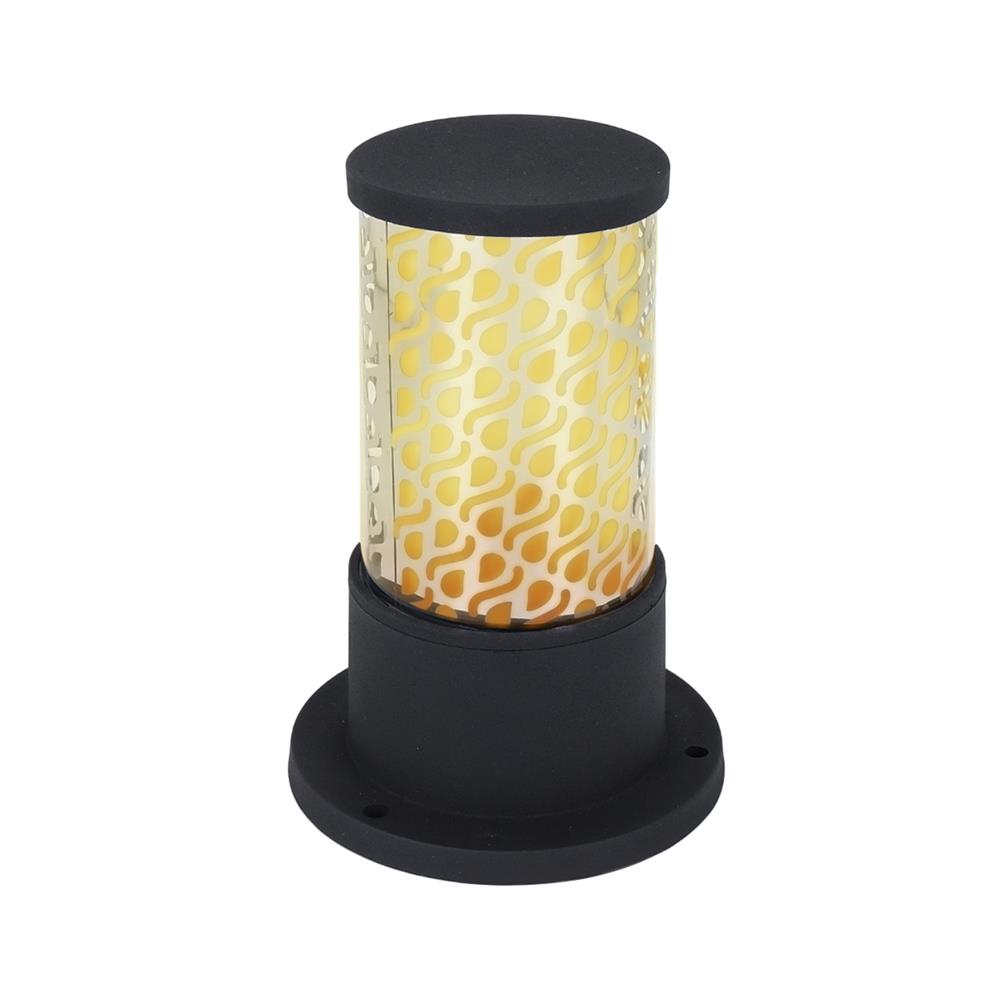 ไฟหัวเสา CARINI BO-F5302CS อะลูมิเนียม/แก้ว MODERN สีดำ