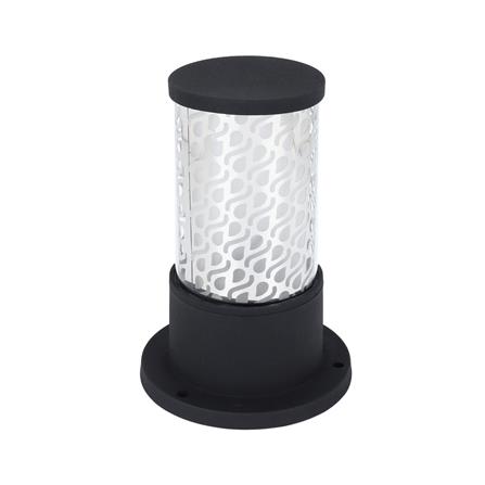 ไฟหัวเสา CARINI BO-F5302CS อะลูมิเนียม/แก้ว MODERN สีดำ_0