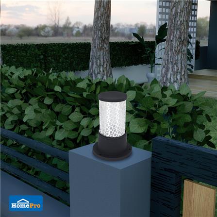 ไฟหัวเสา CARINI BO-F5302CS อะลูมิเนียม/แก้ว MODERN สีดำ_3