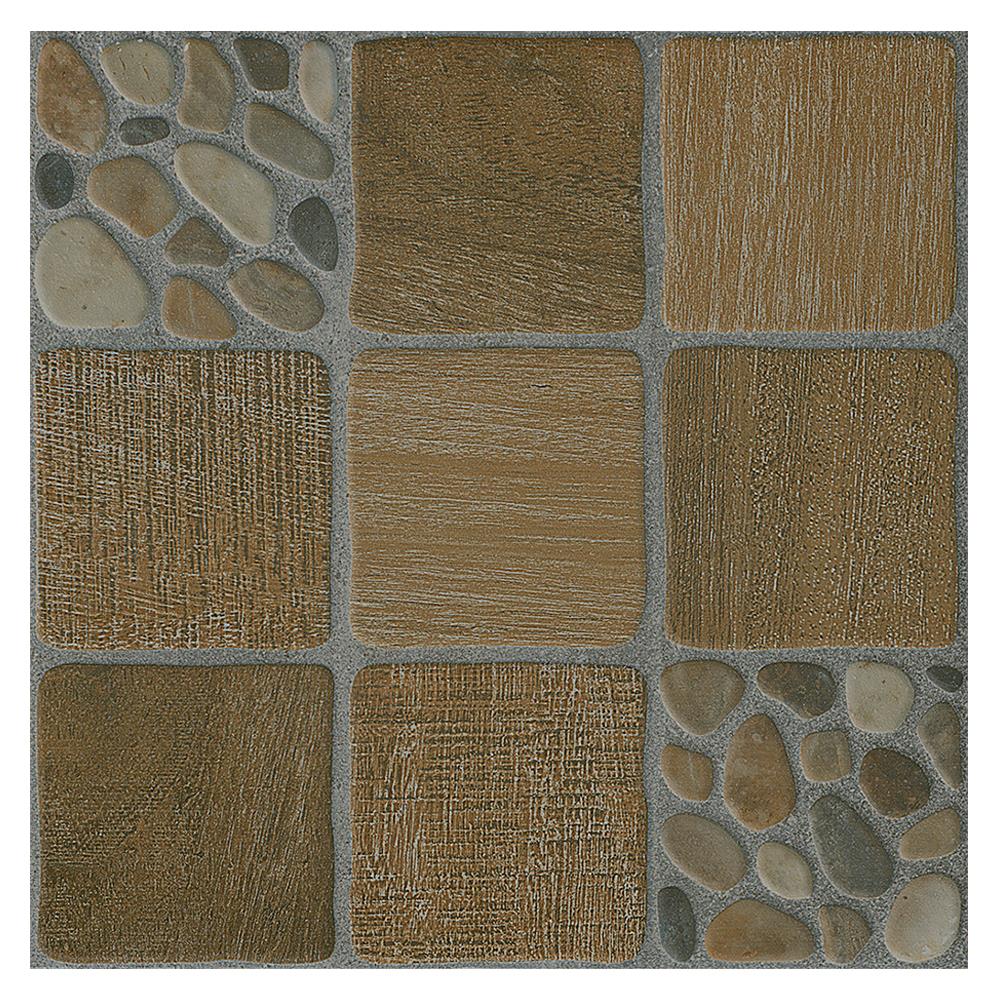 กระเบื้องพื้น 12x12 นิ้ว TARA ทรังค์ น้ำตาล EXC PM