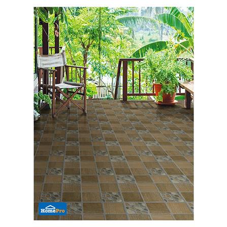 กระเบื้องพื้น 12x12 นิ้ว TARA ทรังค์ น้ำตาล EXC PM_3