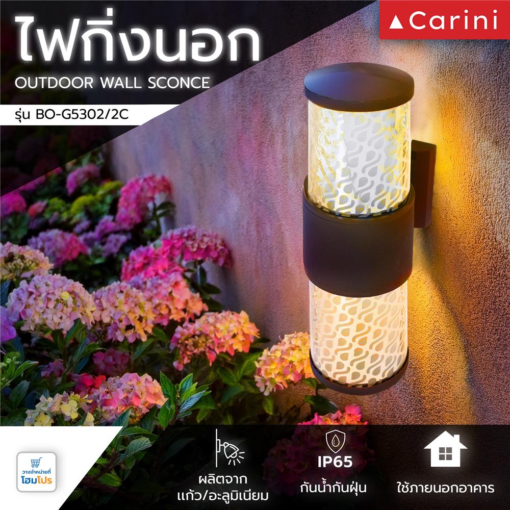 ไฟกิ่งภายนอก CARINI BO-G5302/2C สีดำ