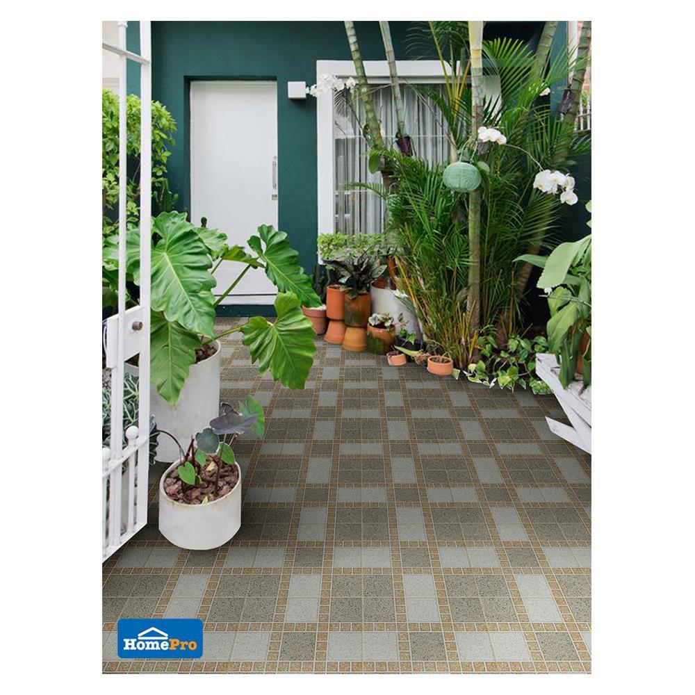 กระเบื้องพื้น 12x12 นิ้ว TARA ฮามาด้า น้ำตาล EXC PM