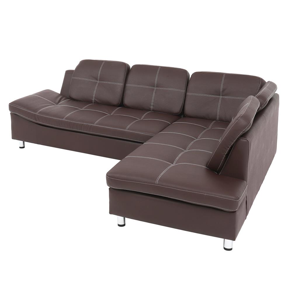 โซฟาเข้ามุมขวา SERA OXFORD สีน้ำตาล