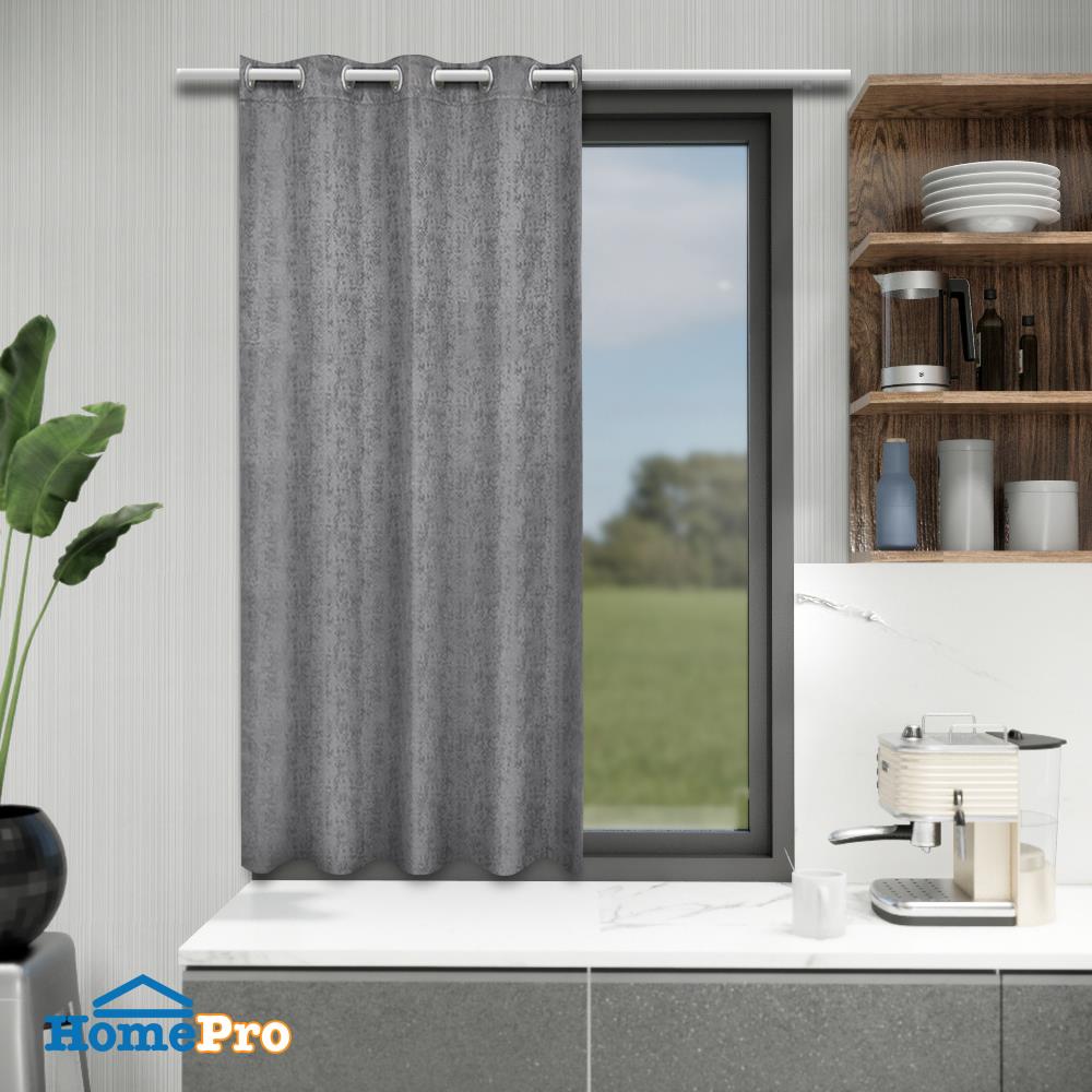 ผ้าม่าน EYELET HOME LIVING STYLE RIGO UV 140X160 ซม. สีเทา