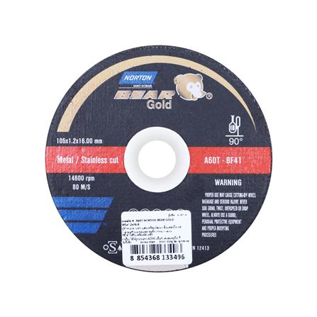 แผ่นตัดเหล็ก NORTON A60T 4 นิ้ว_0