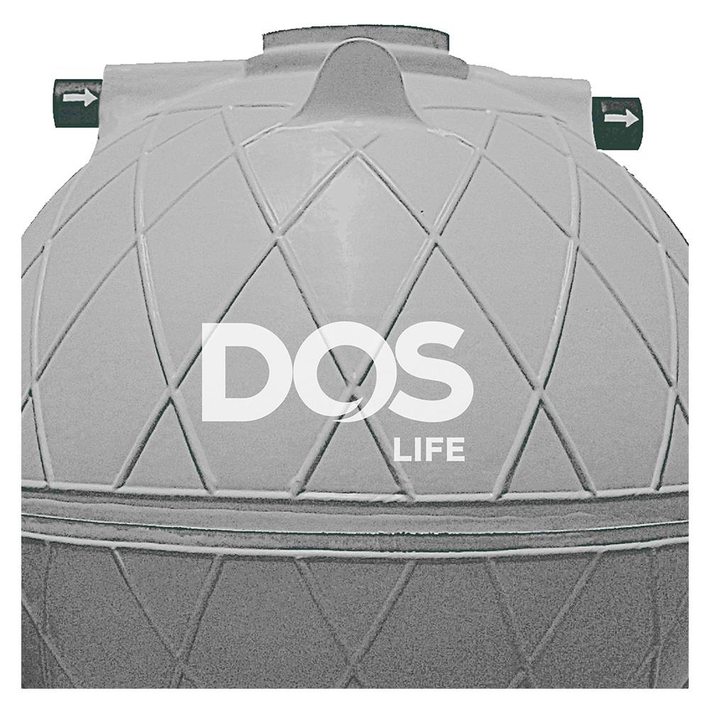 ถังบำบัดน้ำเสีย DOS COMPACT 5000 ลิตร สีเทา