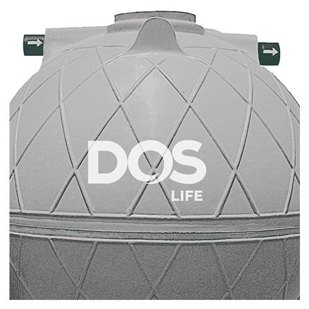 ถังบำบัดน้ำเสีย DOS COMPACT 5000 ลิตร สีเทา_1