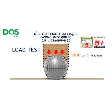ถังบำบัดน้ำเสีย DOS COMPACT 5000 ลิตร สีเทา_5