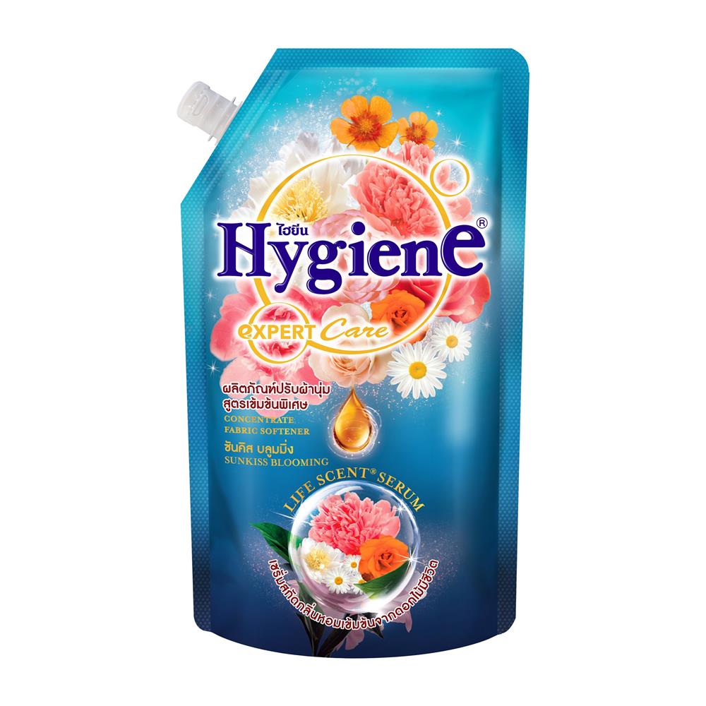 รีฟิลน้ำยาปรับผ้านุ่ม HYGIENE 480 มล. ซันคิสบลูมมิ่ง 2แถม1