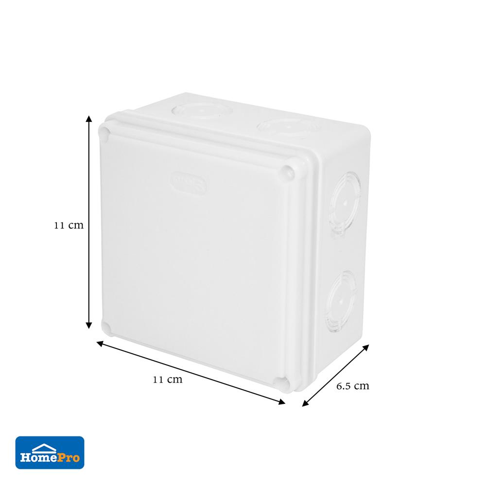 กล่องพลาสติกกันน้ำ ELECKTA 4x4 นิ้ว สีขาว