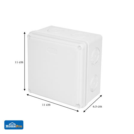 กล่องพลาสติกกันน้ำ ELECKTA 4x4 นิ้ว สีขาว_3