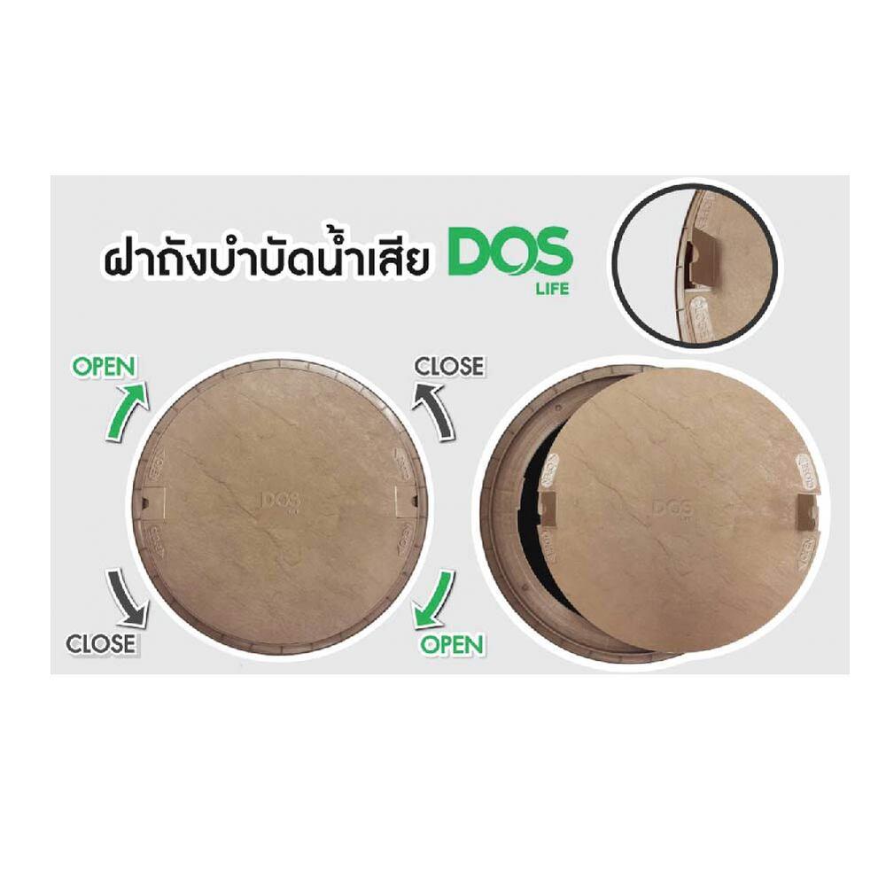 ถังบำบัดน้ำเสีย DOS ULTRA 1000 ลิตร สีเทา