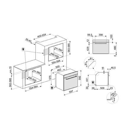 เตาอบฝัง SMEG SF64M3TVX 59.7 ซม._4