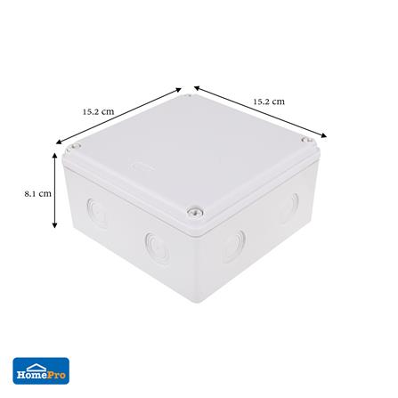 กล่องพลาสติกกันน้ำ ELECKTA 6X6 นิ้ว สีขาว_5