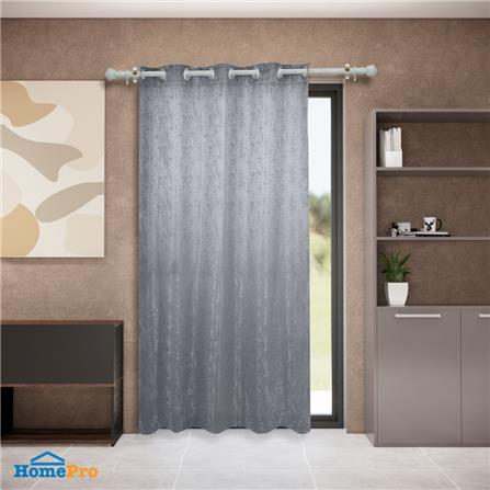 ผ้าม่าน EYELET HOME LIVING STYLE RIGO UV 140X220 ซม. สีเทา_4