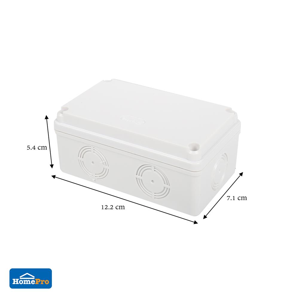 กล่องพลาสติกกันน้ำ ELECKTA 2X4 นิ้ว สีขาว